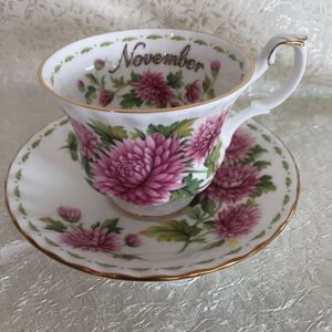 Royal Albert 1970 “November” tea cup & saucer.